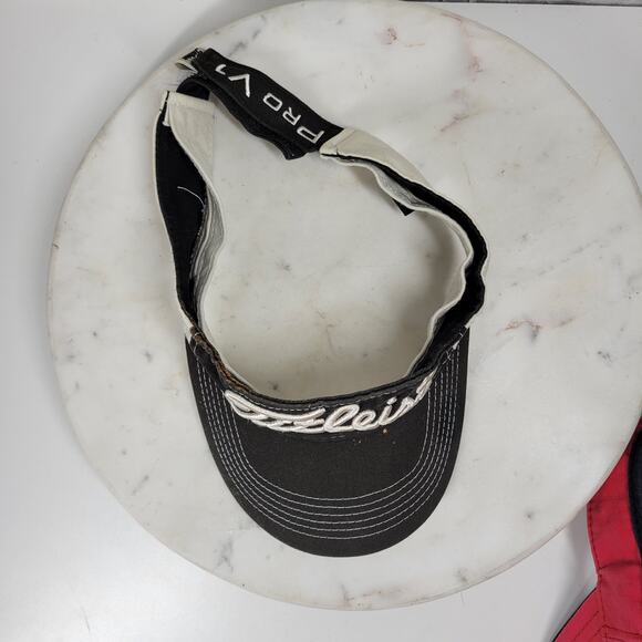 VTG Ping & Titleist Pro V1 Golf Visors Red Logo Black White Script Embroidery - Picture 14 of 16